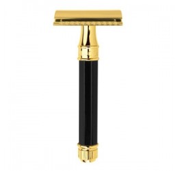 Edwin Jagger DE86811G Octagonal Black & Gold DE Razor